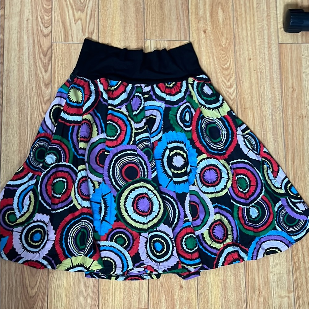 Colorful Patterned Women's Skirt